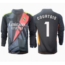 Real Madrid Thibaut Courtois #1 Målvakt Bortatröja 2024-25 Långa ärmar